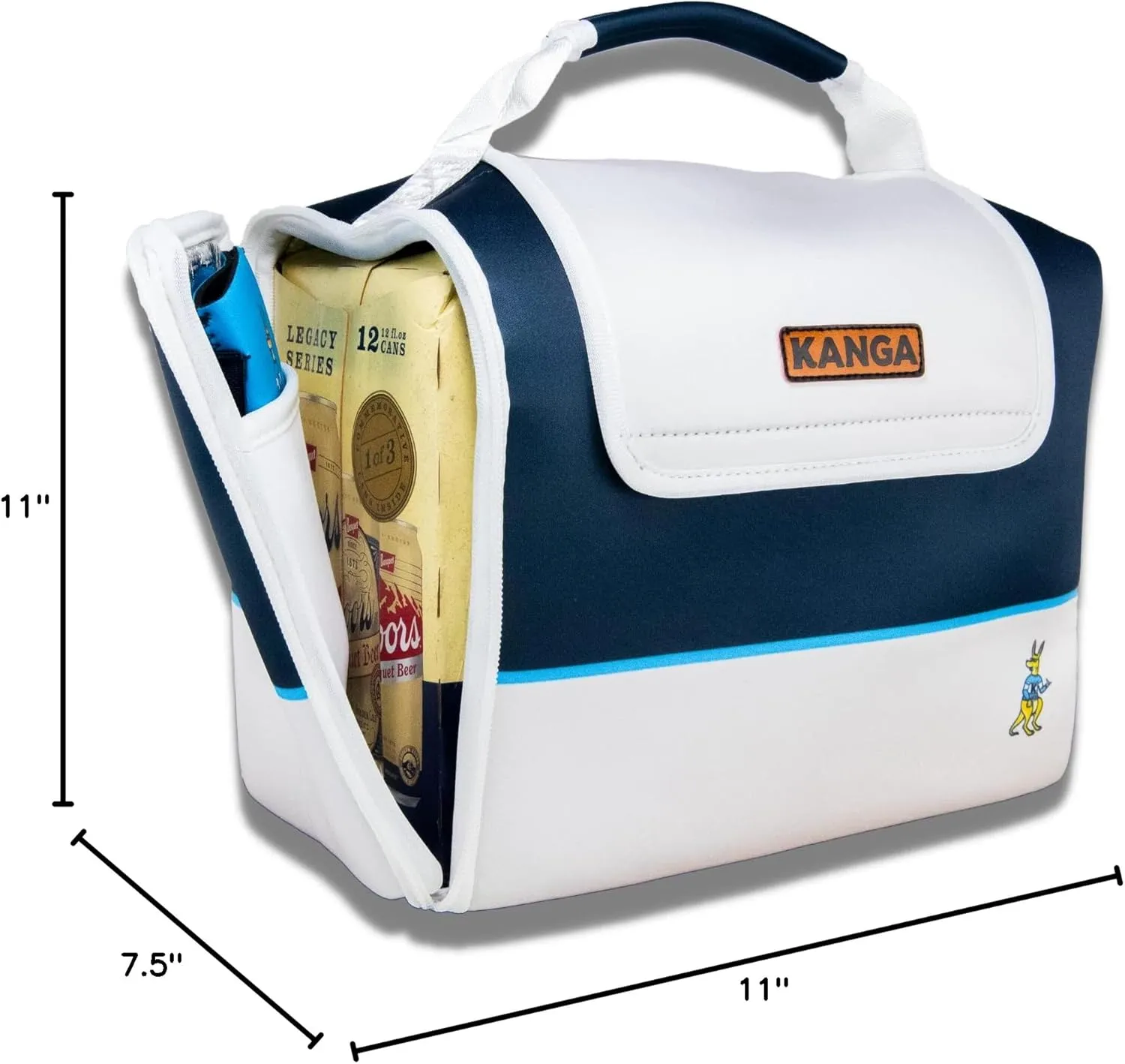 Kanga Insulated Cooler Bag - Soft Cooler Bag - Can Beer and Seltzer Drink Cooler - Insulated and Durability Tested - Kanga Kase Mate