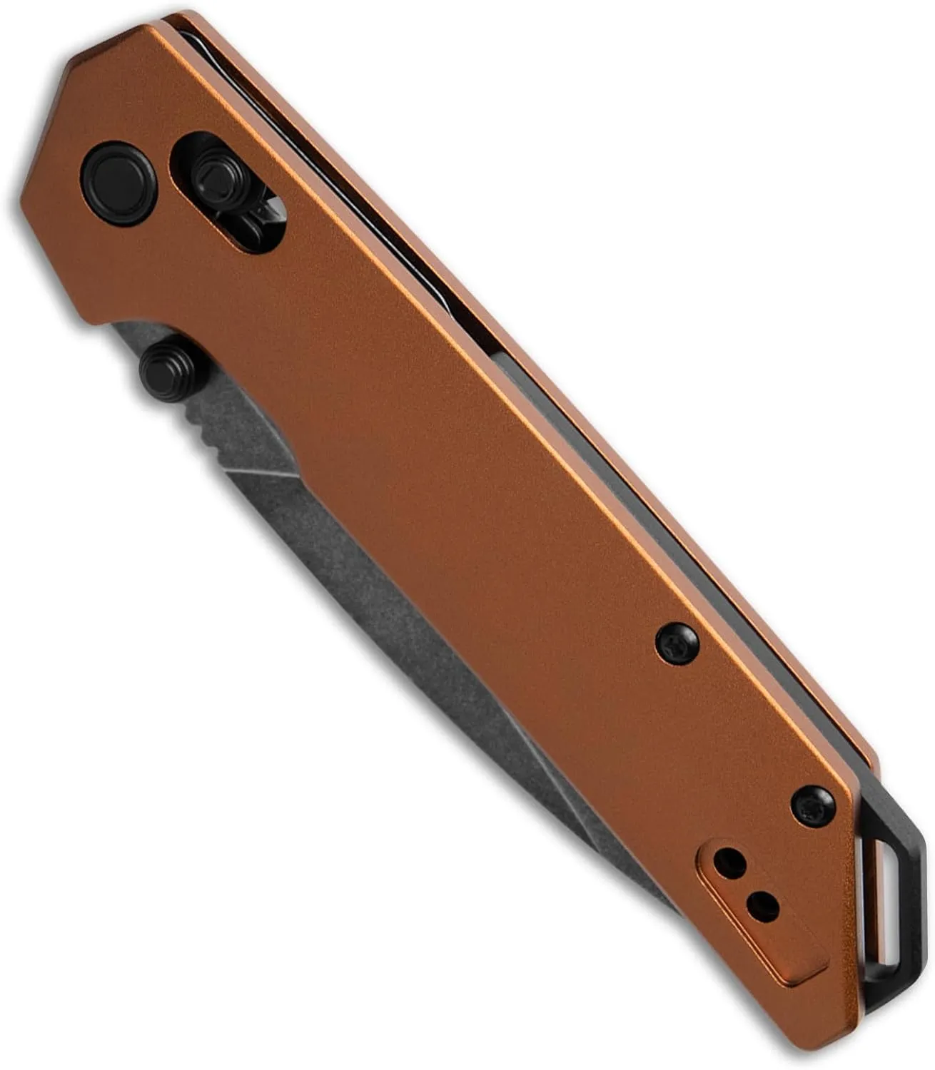 Kershaw Iridium Folding Knife, 3.4 inch D2 Steel Blade, DuraLock Locking Mechanism, Pocketclip