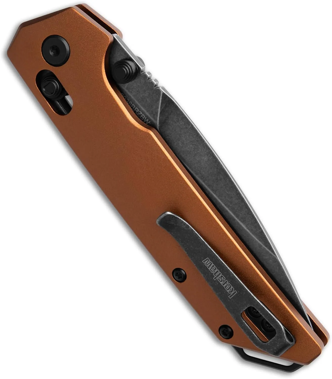 Kershaw Iridium Folding Knife, 3.4 inch D2 Steel Blade, DuraLock Locking Mechanism, Pocketclip