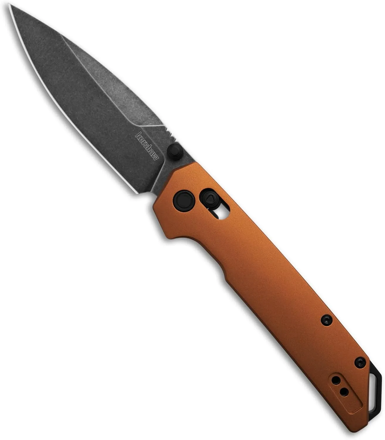 Kershaw Iridium Folding Knife, 3.4 inch D2 Steel Blade, DuraLock Locking Mechanism, Pocketclip