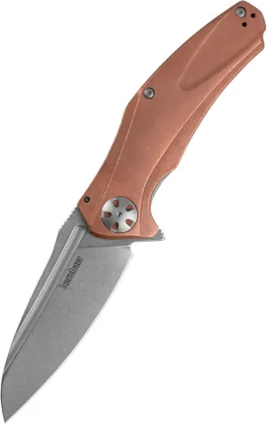 Kershaw Natrix Copper XL Folding Pocket Knife, 3.7-Inch Blade with Manual Opening, Sub Frame Lock (7008CU)