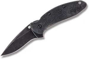 KERSHAW Scallion Blackwash GFN Handle Black Folding Knife (1620BLKBW)