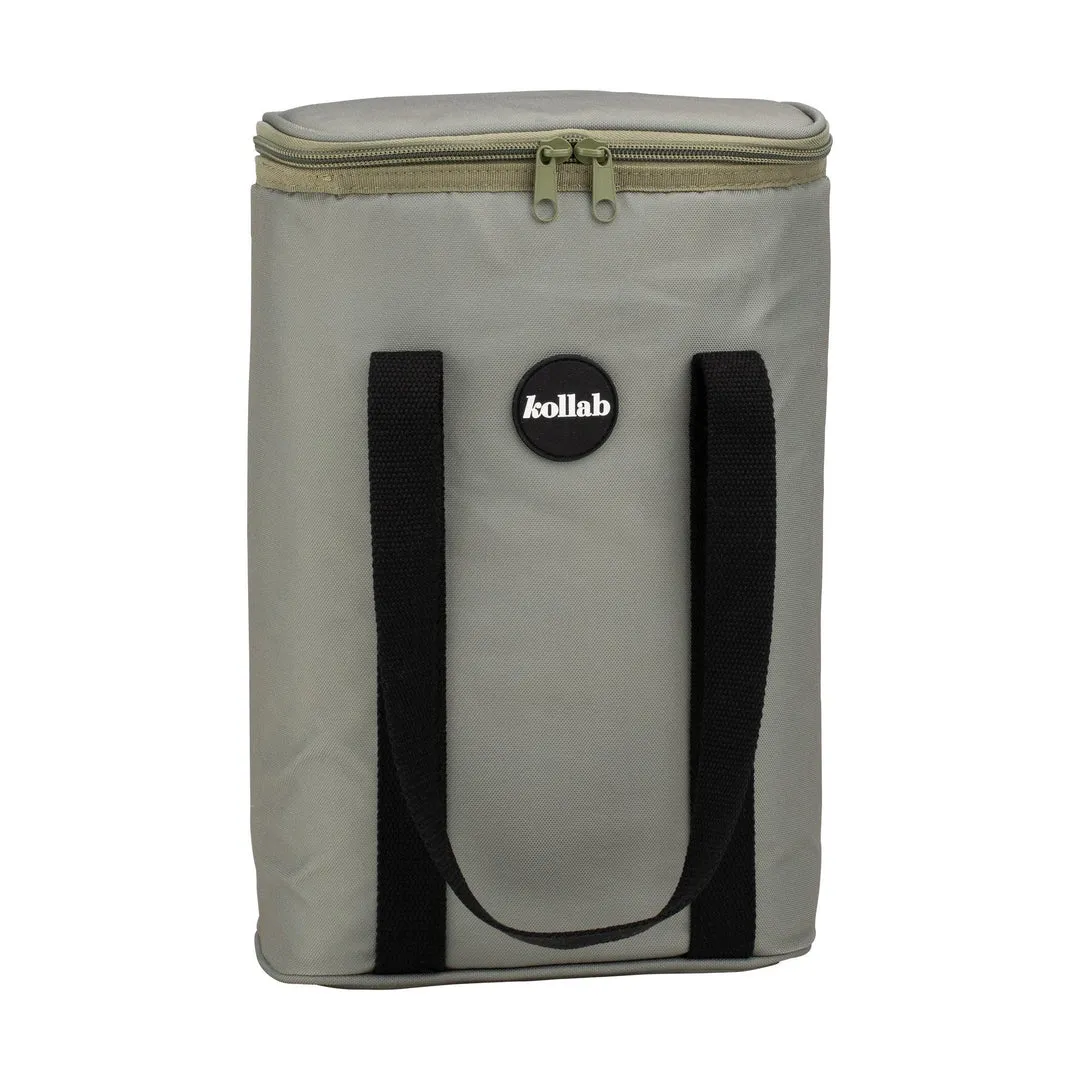 Khaki Black Wine Cooler Bag