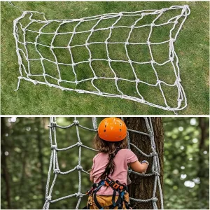 Kids Cargo Net Playground,Play Safety Net Playground Fence Protective Mesh,Sports Netting Rope Ladder Climbing Net,Truck Cargo Net Cover,196.85 * 393.7 inch