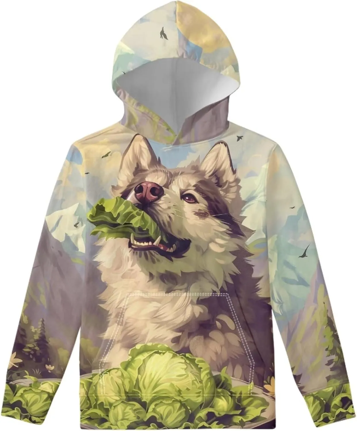 Kids Hoodie with Pocket Boys Girls Cute Graphic Pullover Sweatshirts Fall Comfy Long Sleeve Spring Hooded Tops