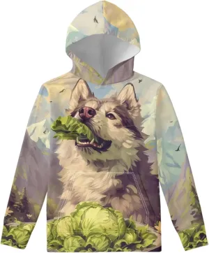 Kids Hoodie with Pocket Boys Girls Cute Graphic Pullover Sweatshirts Fall Comfy Long Sleeve Spring Hooded Tops