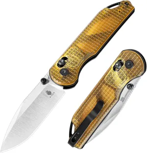 Kizer Assassin Pocket Knife, 2.99" Nitro-V Steel Blade Folding Knife PEI Handle EDC Knife for Men Women Outdoor Hunting Camping Knife with Pocket Clip V3549A1