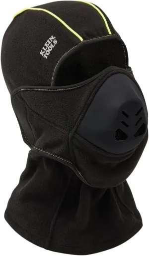 Klein Tools 60413 Balaclava Face Mask, Heat Exchanger Balaclava made of High-Performance Fleece, Designed to be Worn with Safety Goggles