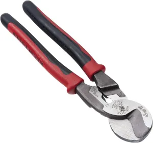 Klein Tools J63225N Journeyman High-Leverage Wire Cable Cutter and Stripper for Cutting Aluminum, Soft Copper and Communications Cable