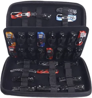 Knife Display Case,62 Slots Knife Case,Knife Storage,Butterfly Knives Storage Organizer,Pocket Knives Collection Protector Butterfly Knives Case For Survival Tactical Outdoor EDC Mini Knife (Black)