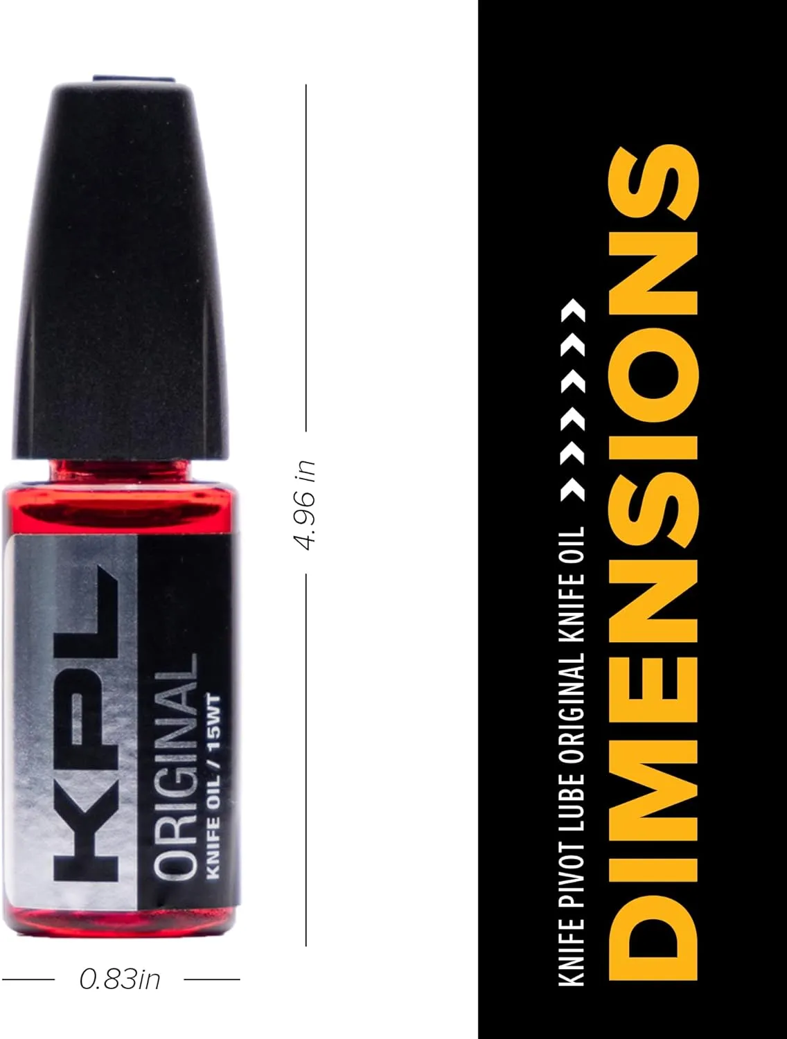 KNIFE PIVOT LUBE Original Knife Oil for Blades, Synthetic Pocket Knife Lubricant, Knife Honing Oil for Cleaning Knives, Premium Knife Oil Lubricant for Blade Care, Precision Knife Oiler Bottle (10ml)