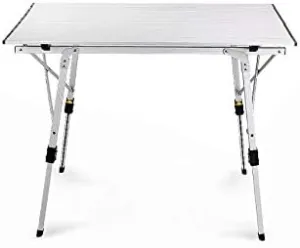 KOHARA Outdoor Folding Table Picnic Table Waterproof Durable Folding Table Desk for Beach Table Camping Aluminium Alloy