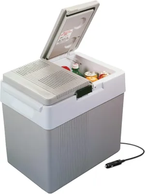 Koolatron 33 qt Portable Cooler - Electric Cooler for Car, Camping, Travel, 12 V Insulated Hard Sided Refrigerator for Vehicle, Boat, Truck, Warming & Cooling, Cools Drinks,Food for Road Trip.