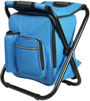 KPJQ Foldable Fishing Chair Stool Backpack Hiking Camping Chair with Storage Cool Bag Camping-chairs Patio furniture Outdoor furniture Camping accessories Patio chairs Camping gear Camping chair