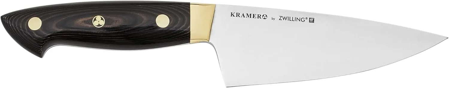 KRAMER by ZWILLING EUROLINE Carbon Collection 2.0 6-inch Chef's Knife, Stainless Steel