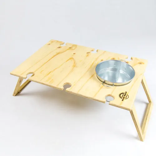 Large Picnic Table w bucket Natural