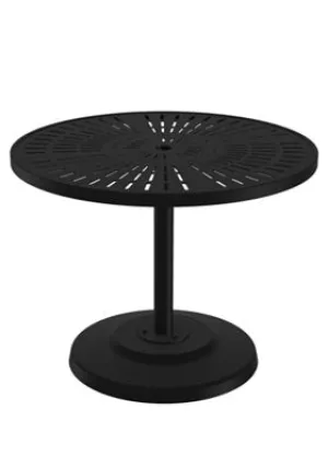 La'Stratta 36" Round KD Pedestal Dining Umbrella Table by Tropitone