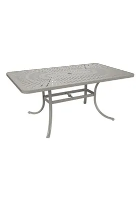 La'Stratta 66" x 40" Rectangular Umbrella Dining Table by Tropitone
