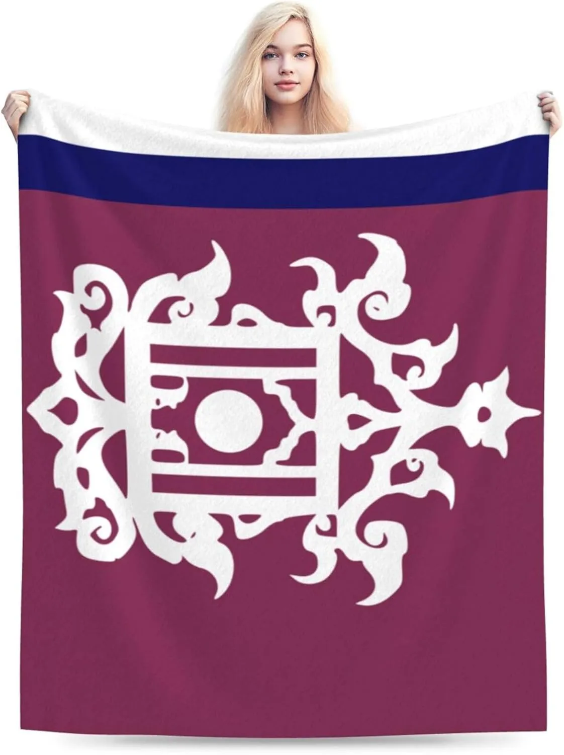 Late 19th Century Flag of Sulu Throw Blanket for Couch 60"x50" Super Soft Cozy Sofa Chair Bed Blanket Flannel Throw Blankets