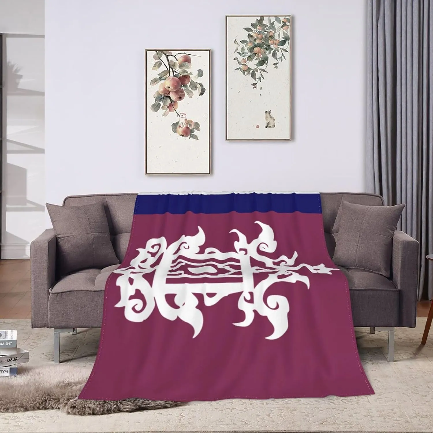 Late 19th Century Flag of Sulu Throw Blanket for Couch 60"x50" Super Soft Cozy Sofa Chair Bed Blanket Flannel Throw Blankets