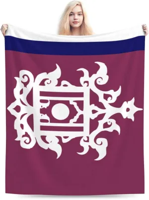 Late 19th Century Flag of Sulu Throw Blanket for Couch 60"x50" Super Soft Cozy Sofa Chair Bed Blanket Flannel Throw Blankets