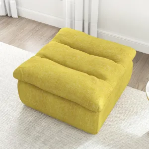 Lazy Floor Sofa,Modern armless and Backless Sofa Chair,Comfy Accent Bean Bag Couch,Suitable for Living Room Bedroom Office Yellow