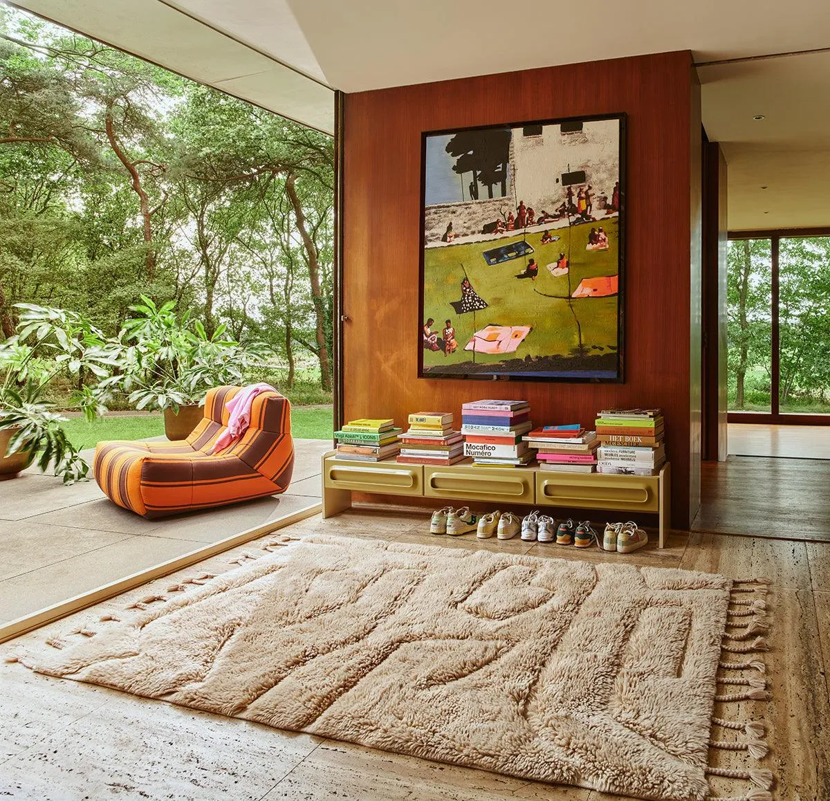 Lazy Retro Outdoor Lounge Chair