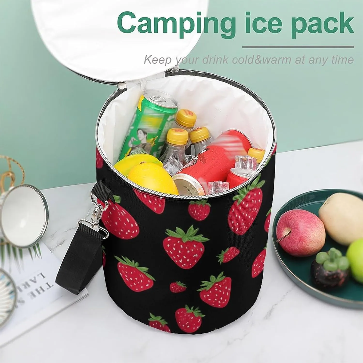 Leak-Proof Cooler Backpack for Women and Men, Small Insulated Outdoor Ice Chest