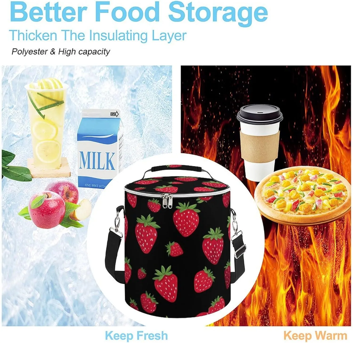 Leak-Proof Cooler Backpack for Women and Men, Small Insulated Outdoor Ice Chest