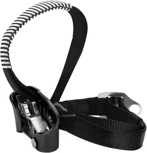 Left Foot Climbing Ascender, Aluminum Magnesium Alloy, 330 Lbs Max Capacity, 8-12Mm Rope Compatible, Mountaineering and Caving Gear