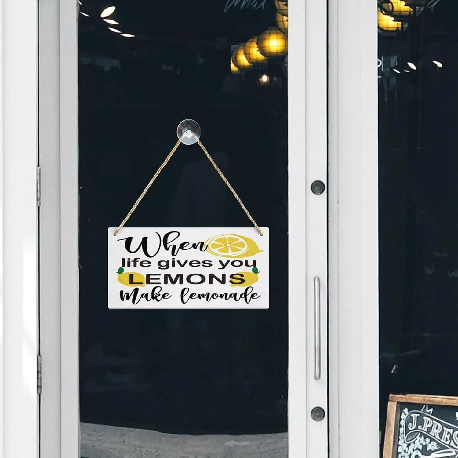 Lemon Decor Wood Sign When Life Gieves You Lemons Make Lemoneade Hanging Art Wall Decor 12x6 Inch Sign Decor For Home Office Kitchen Cubicle Decor,Farmhouse Summer Lemon Sign Decor