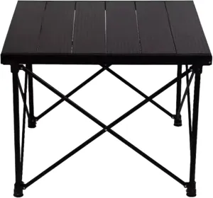 Liftable Camping Table Aluminum Alloy Picnic Table Ultralight Folding Camping Table Roll Up Table Top Multi-Purpose for Camp