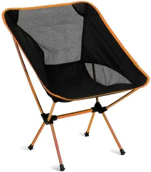 Lightweight Camping Chair Portable Camping Chair Outdoor Lightweight Aluminum Moon Chair Leisure Camping Fishing Chair Folding Stool Outdoor Hiking (Color : D)