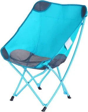 Lightweight Camping Chair Ultralight Camping Chair with Mesh Stitching Compact Folding Backpacking Seat Stool with Large Back Storage Pocket Outdoor Hiking