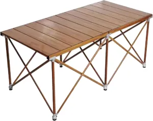 Lightweight Camping Table Portable Picnic Table Aluminum Folding Camping Table Roll Up Desktop for Outdoor Camping Hiking