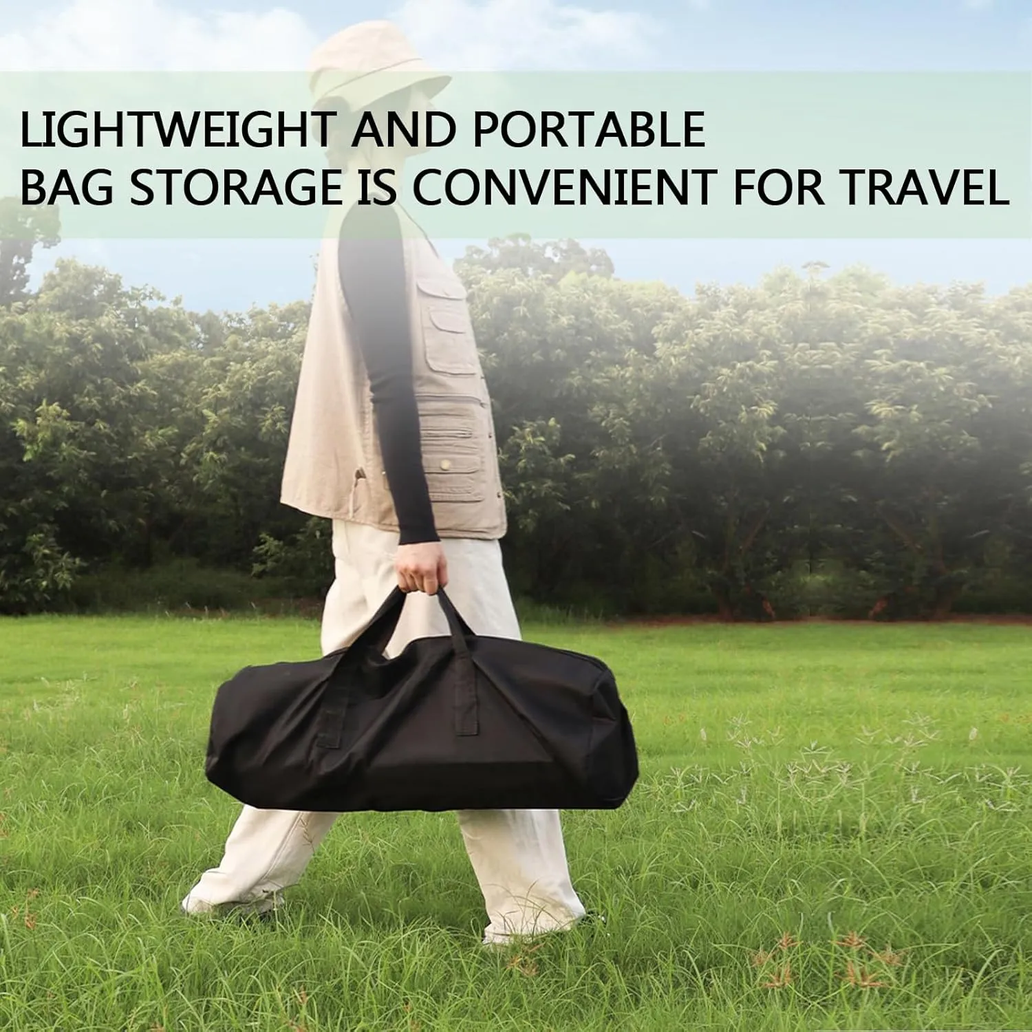 Lightweight Folding Camping Table, Portable Aluminum Table with Carry Bag, Perfect for Camping, Backpacking, Beach, and Outdoor Parties Wood Color 50×53×50cm/19.7×20.9×19.7in