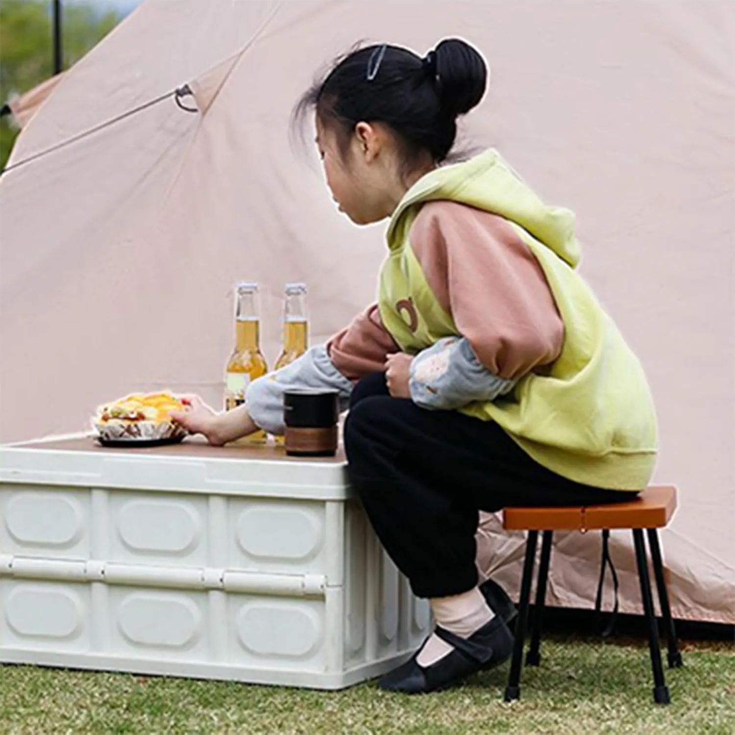 Lightweight Folding Chair,Lightweight Camping Chair | Folding Stool Aluminum Alloy Small Bench for Travel Fishing Beach Picnic Watching Games Classroom Poolside Gardening Hiking Porch