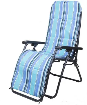 Lightweight Patio Sun Lounger Folding Recliner Padded with Removable Headrest and Cushion, Portable Deck Chair for Garden Balcony, Carrying 330 lb