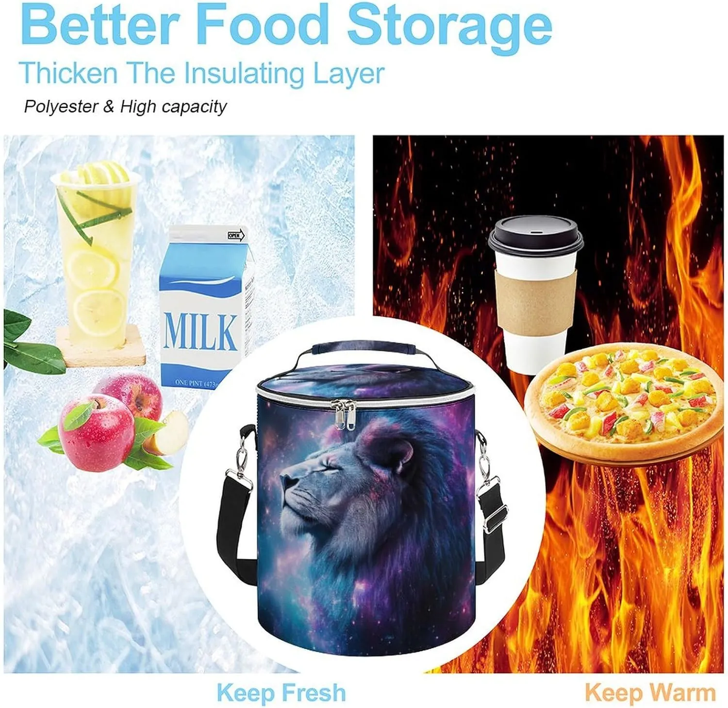 Lightweight Travel Cooler with Adjustable Straps, Leak-Proof Cooler Backpack