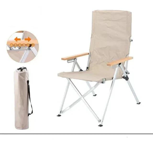 Lightweight Wooden Camping Chair for Outdoor Relaxation