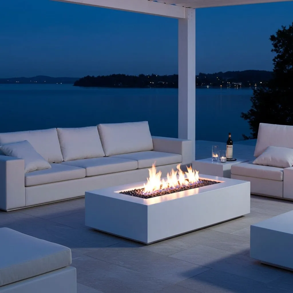 Lineo Fire Pit Table - Aluminum
