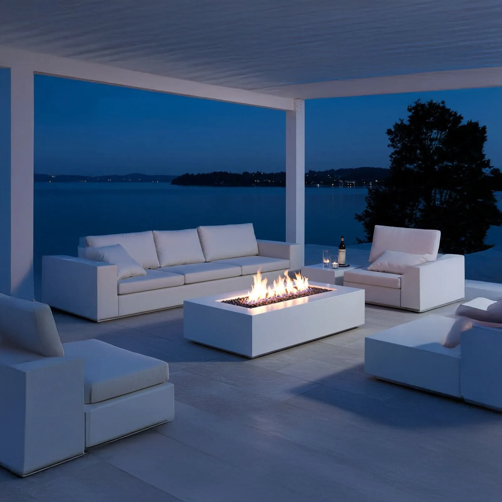 Lineo Fire Pit Table - Aluminum