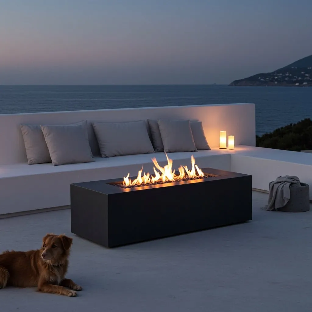 Lineo Fire Pit Table - Aluminum