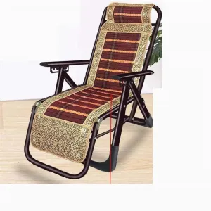 Lounge Chair, Multifunctional Folding Recliner Beach Chair Lounger Bed for Outdoor Garden Camping