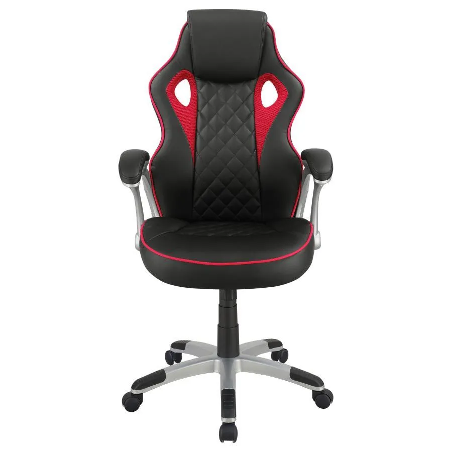 Lucas - Upholstered Adjustable Home Office Desk Chair - Black