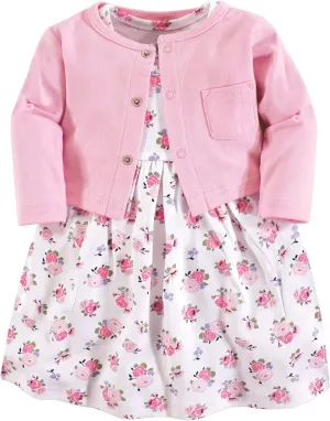 Luvable Friends baby-girls Dress and Cardigan