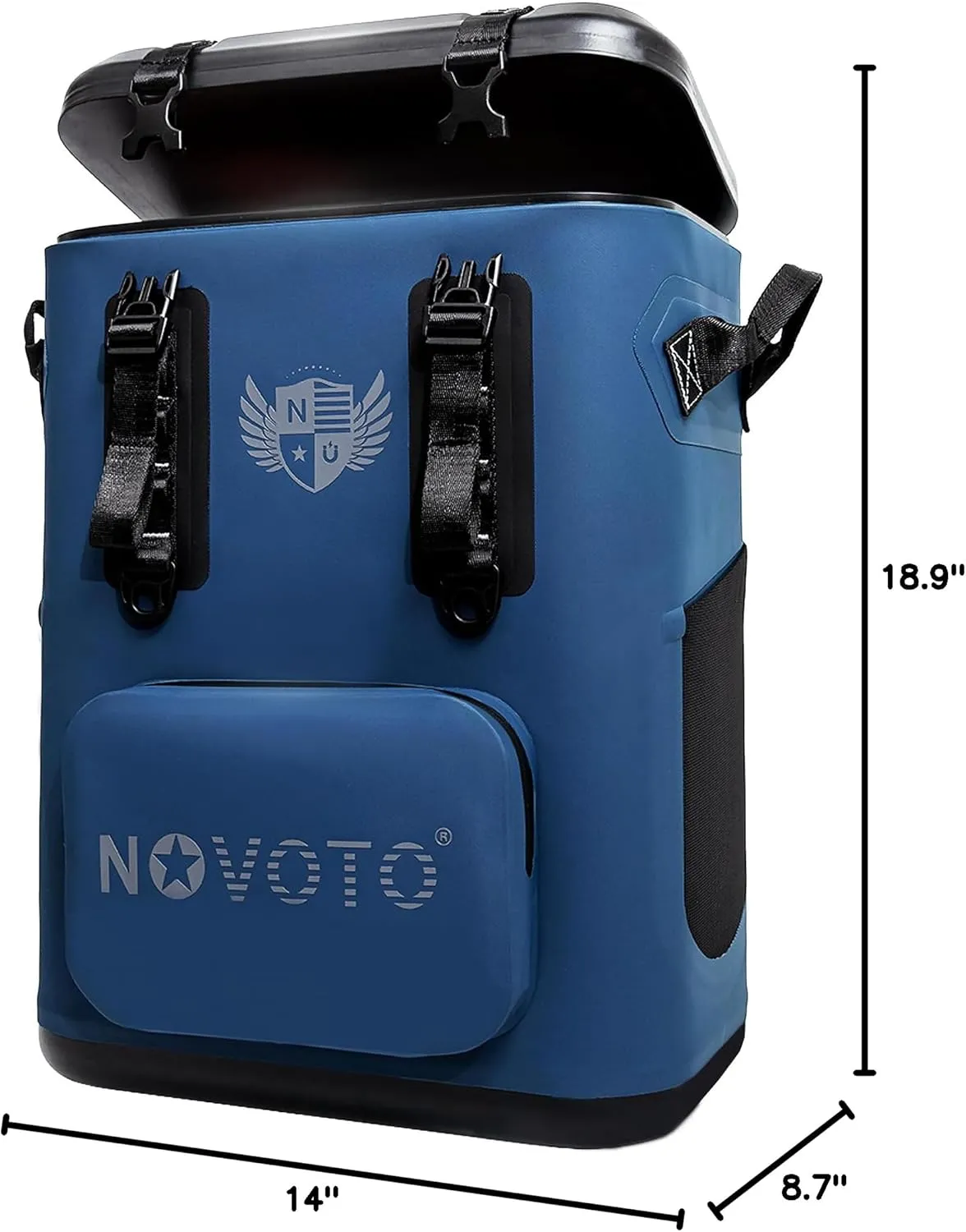 Magnetic Backpack Cooler 30 Can, Leakproof Insulated Soft Cooler Bag for Men & Women, Zipperless Waterproof Soft Sided Cooler for Beach, Lunch, Picnic, Kayak, Car, Camping & Party