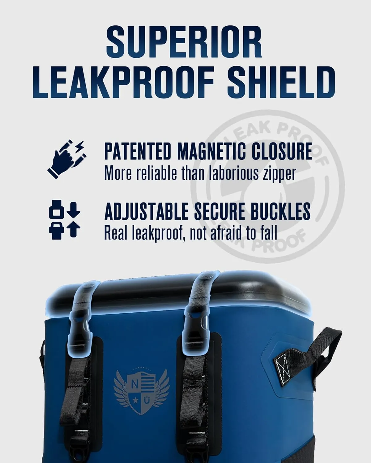Magnetic Backpack Cooler 30 Can, Leakproof Insulated Soft Cooler Bag for Men & Women, Zipperless Waterproof Soft Sided Cooler for Beach, Lunch, Picnic, Kayak, Car, Camping & Party