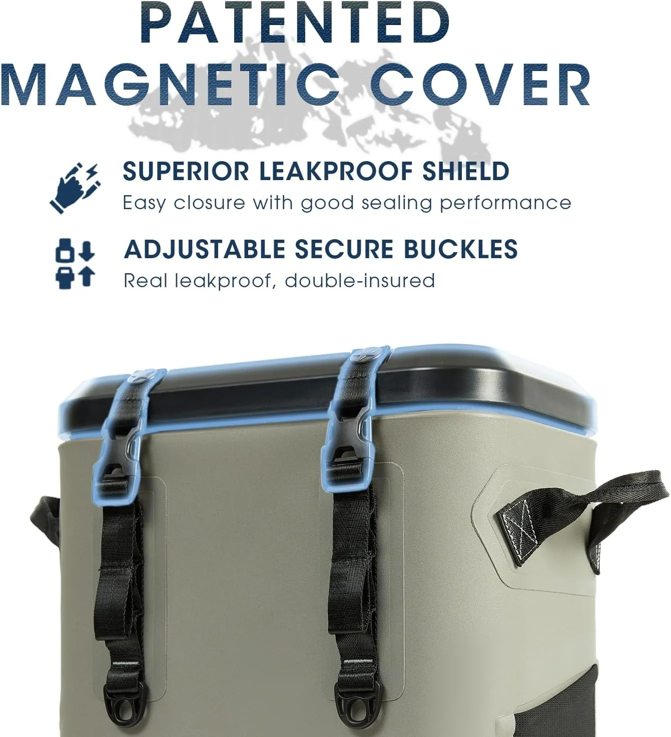 Magnetic Backpack Cooler Bag, Cold Retention Soft Coolers 30 Can Insulated Soft Sided Cooler with Waterproof Bag