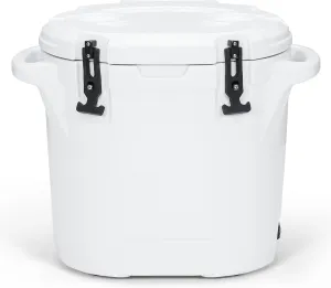 Magshion Portable Beach Cooler Buckets, 26qt Camping Small Hard Cooler with Efficient Drain, 5-7 Days Ice Retention, Leak-Proof and Made of LLDPE, for Picnics, Traveling and BBQ